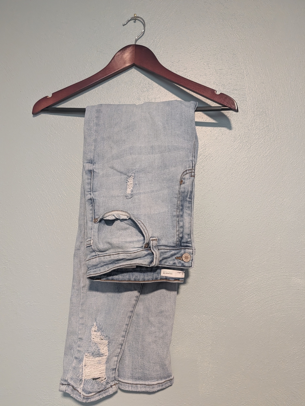 KanCan Light Blue Distressed Boyfriend Jeans